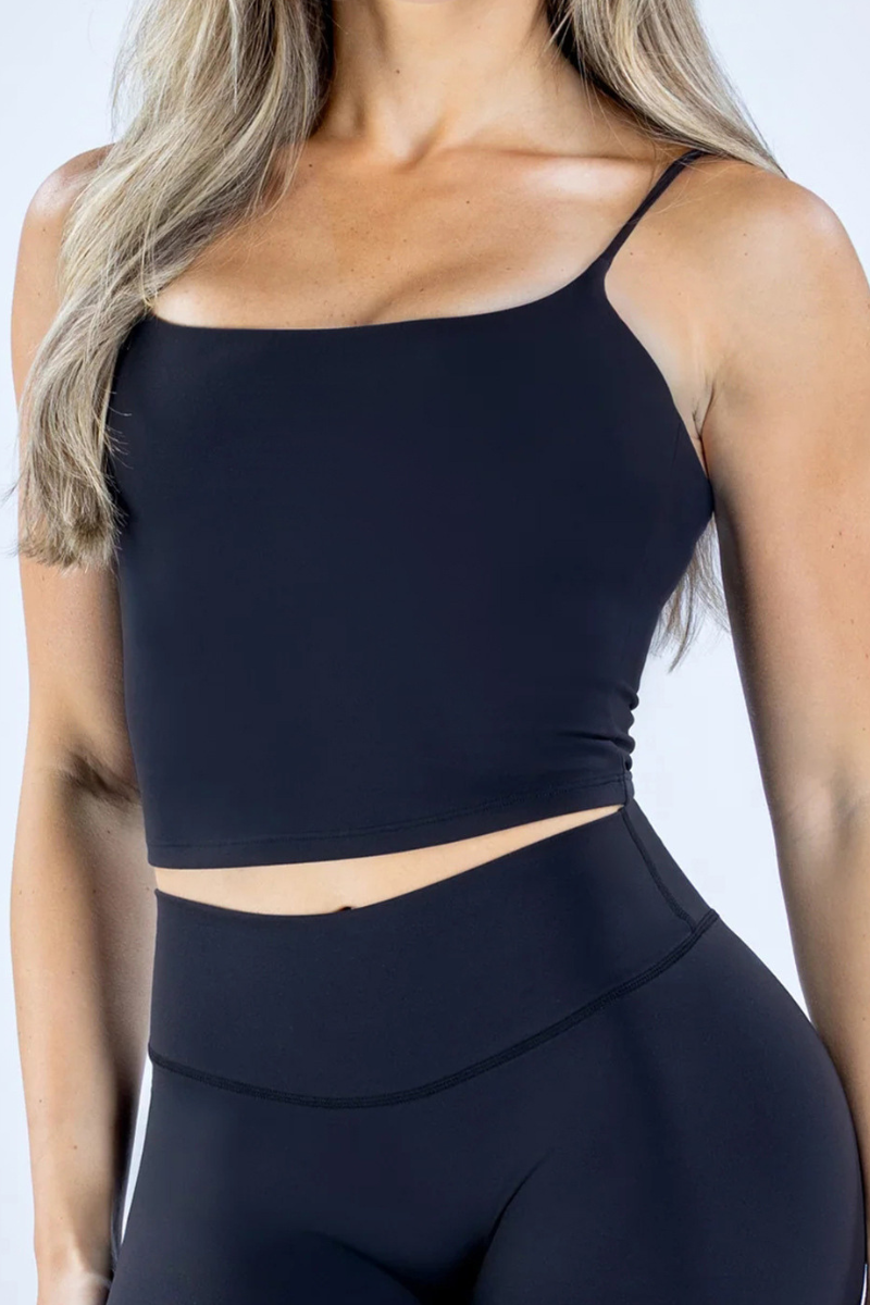Women's U-neck Thin Straps Backless Sports Tank Top
