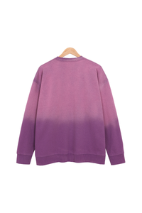 Unisex Fall Washed Vintage Gradient Crew Neck Sweatshirt