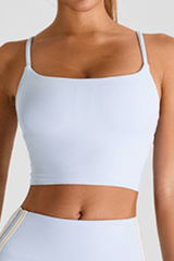 Women's Cross-Strapped U-Neck Sports Tank Top