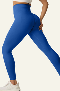 Women's High-waist Pleated Buttocks Lift Yoga Leggings