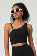 Women's Asymmetrical One-Shoulder Sports Bra