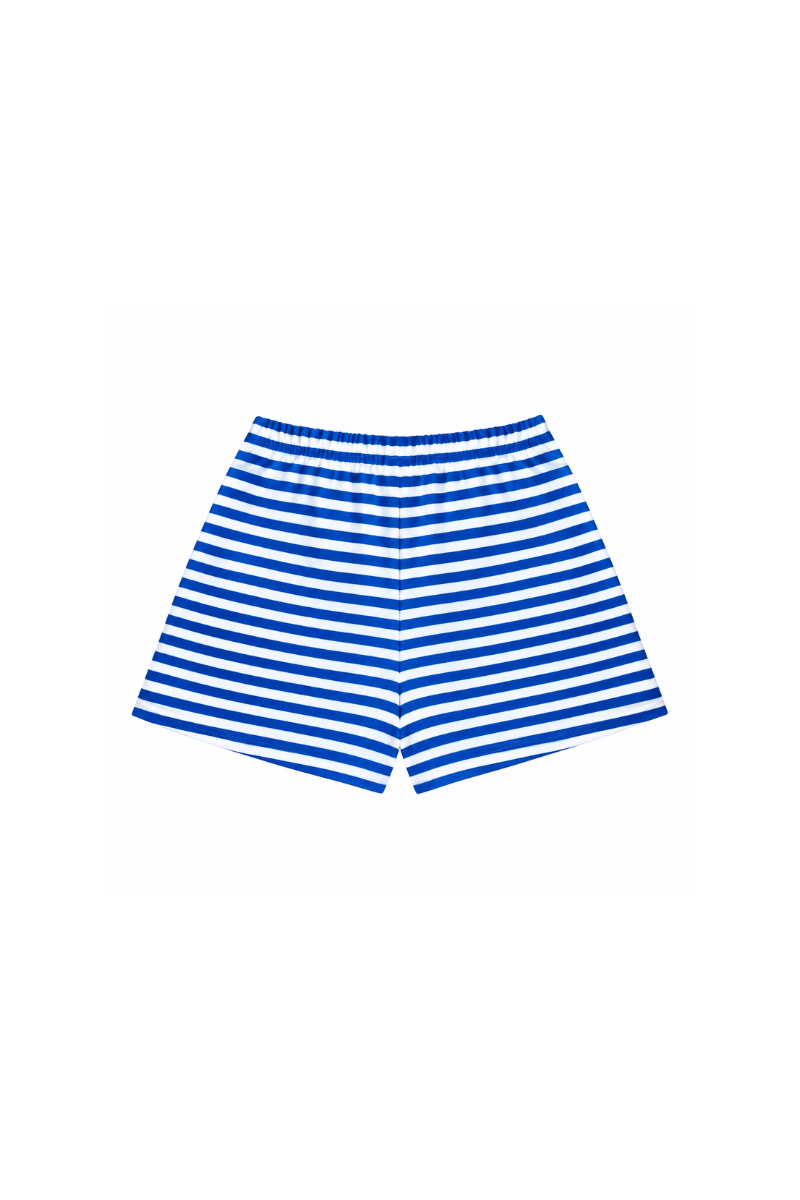 Women's Fall Fleece Stripe Color Block Drawstring Shorts