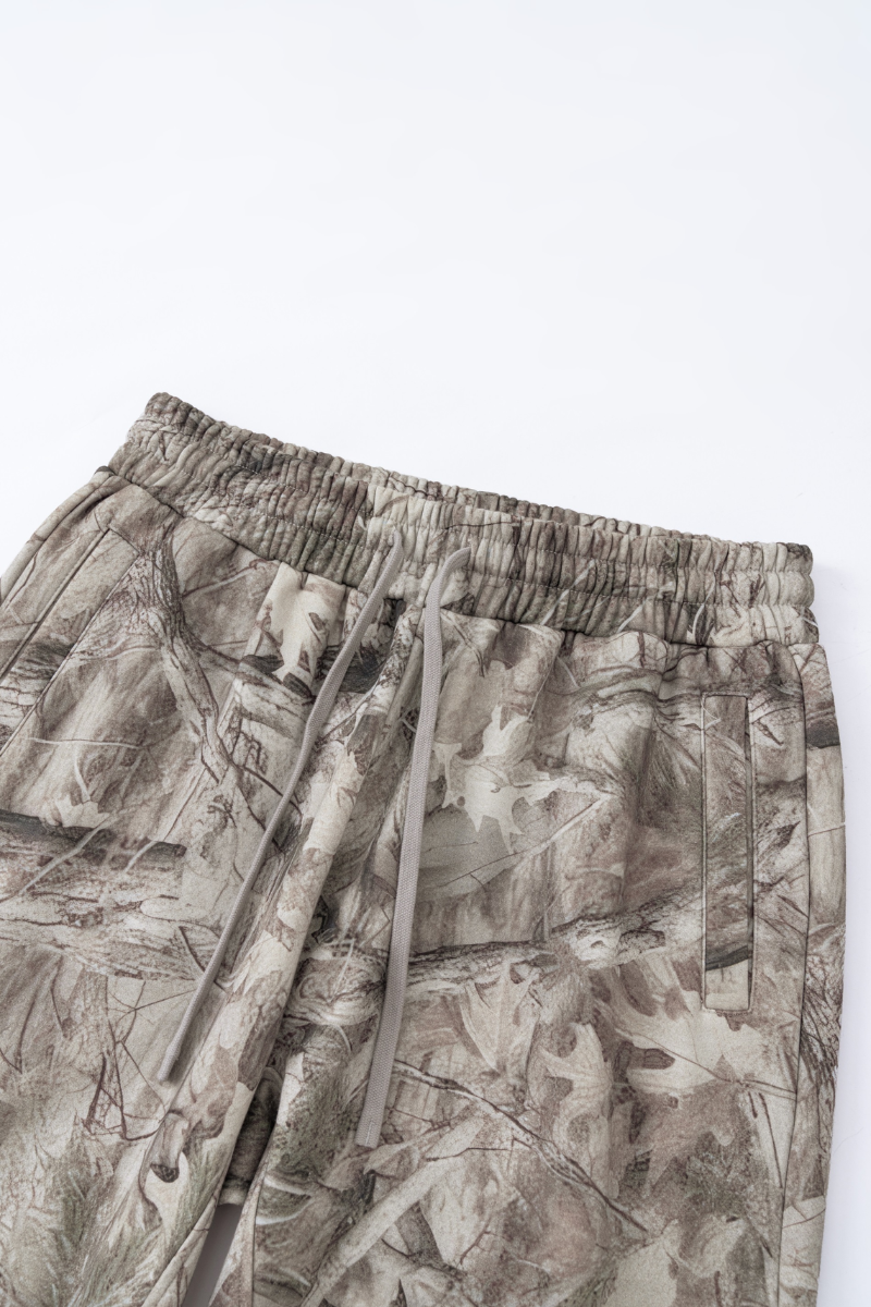 Men's Spring Tree Branch Camo Straight Leg Casual Pants