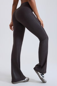 Women’s High-Waist Fitness Flare Pants.