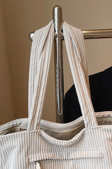 Women's Fall Vintage Corduroy Hand-Carry & Shoulder Tote Bag