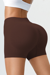 Women's High-Waisted Pleated Buttocks Lift Sculpting Short