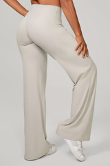 Women's Mid-High Waist Straight-Leg Pants