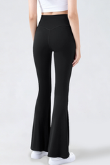 Women's Athletic High-waist Drawstring Flare Pants