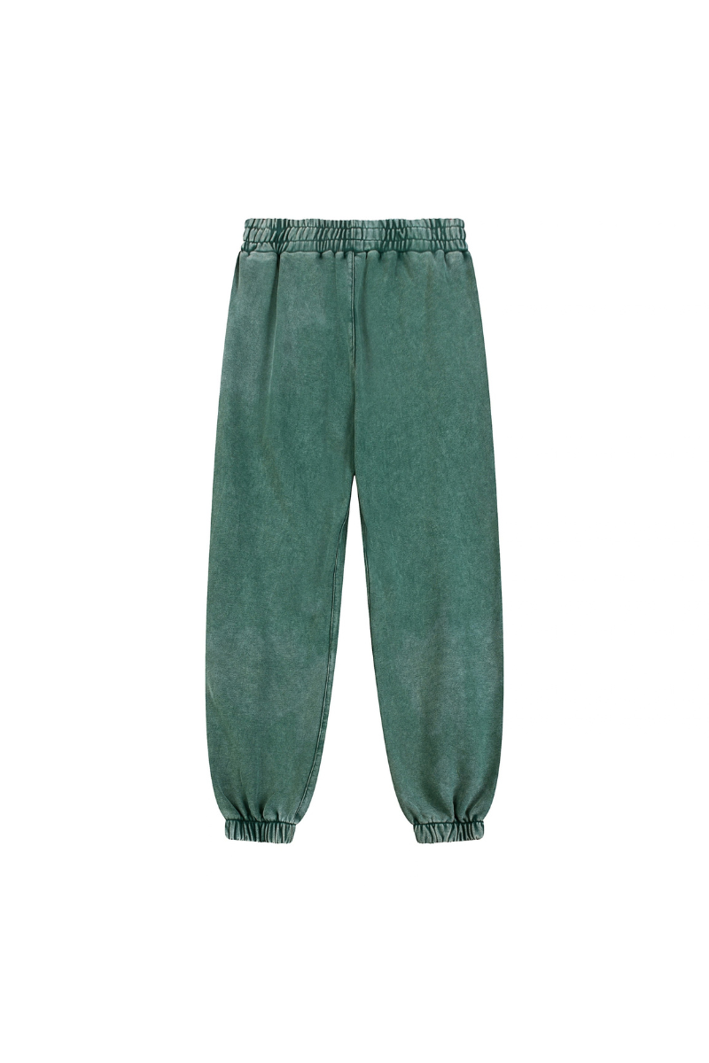 Unisex Fall 100% Cotton Vintage Washed Jogger