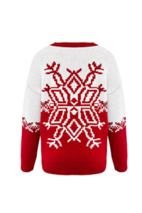 Women's Fall/Winter Christmas Big Snowflake Knit Sweater