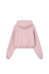 Women's Washed Short Hooded Sweatshirt