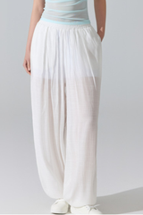 Women's Lightweight Elastic Waist Loose Fit Harem Casual Pants
