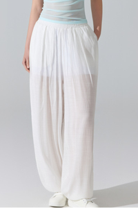 Women's Lightweight Elastic Waist Loose Fit Harem Casual Pants