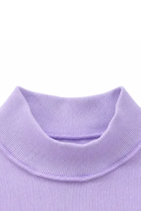 Women's Fall Applique Logo Oversized Mock Neck Sweatshirt