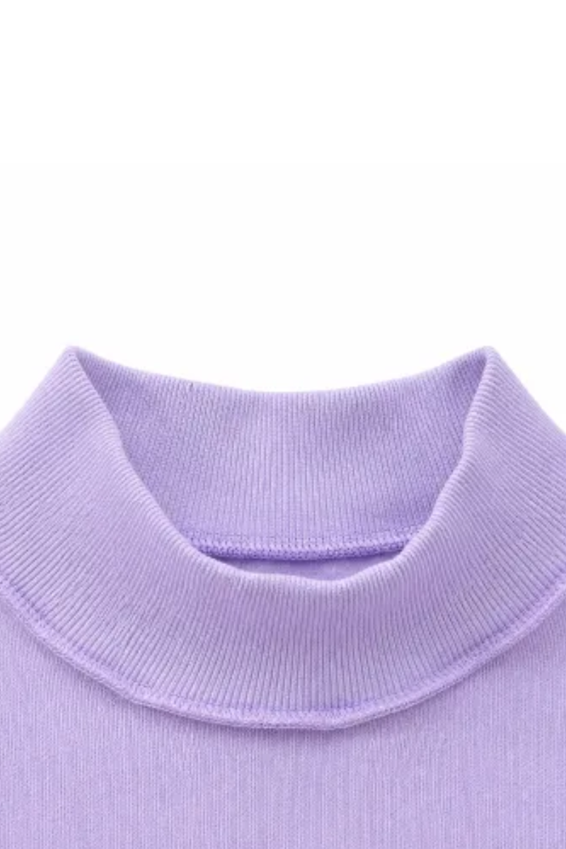 Women's Fall Applique Logo Oversized Mock Neck Sweatshirt