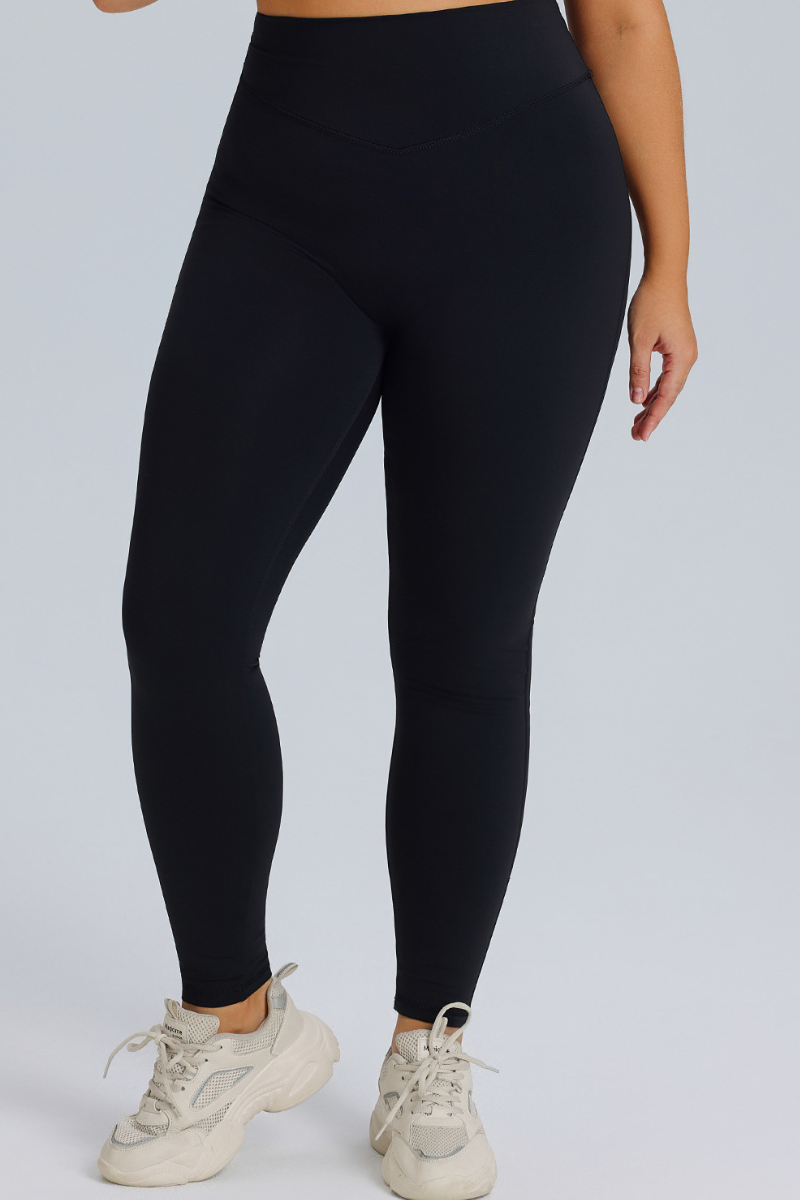 Plus Size Women's Athletic High Waist Leggings
