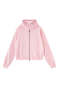 Women's Fall 100% Cotton 360G Boxy Two‑Way Zip Jacket