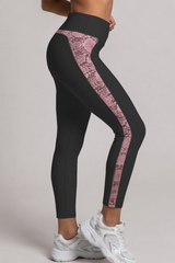 Women's Lace Panel Butt-Lifting Sculpting Yoga Leggings