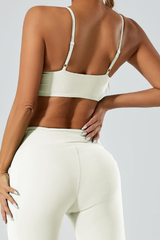 Women's triangle cup sports bra.