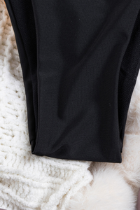 Women's Floral Cutout Color Block Side Tie Bikini Set