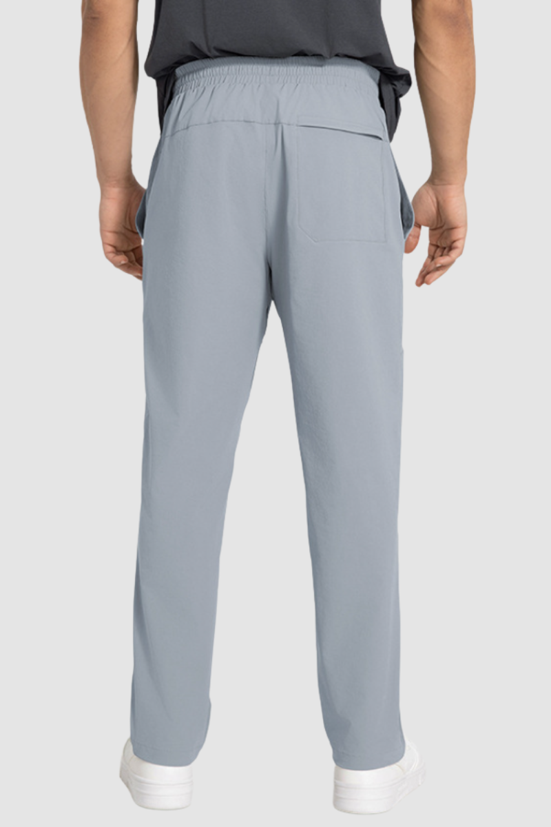 Men's Athletic Drawstring Side Pocket Breathable Pants