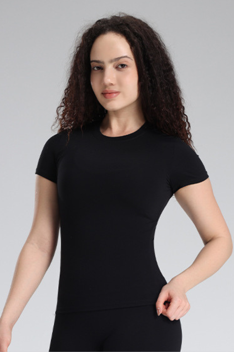Women's Summer Solid Slim-Fit Breathable Sports T-shirts