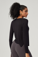 Women's Modal Round Neck Long Sleeves Top