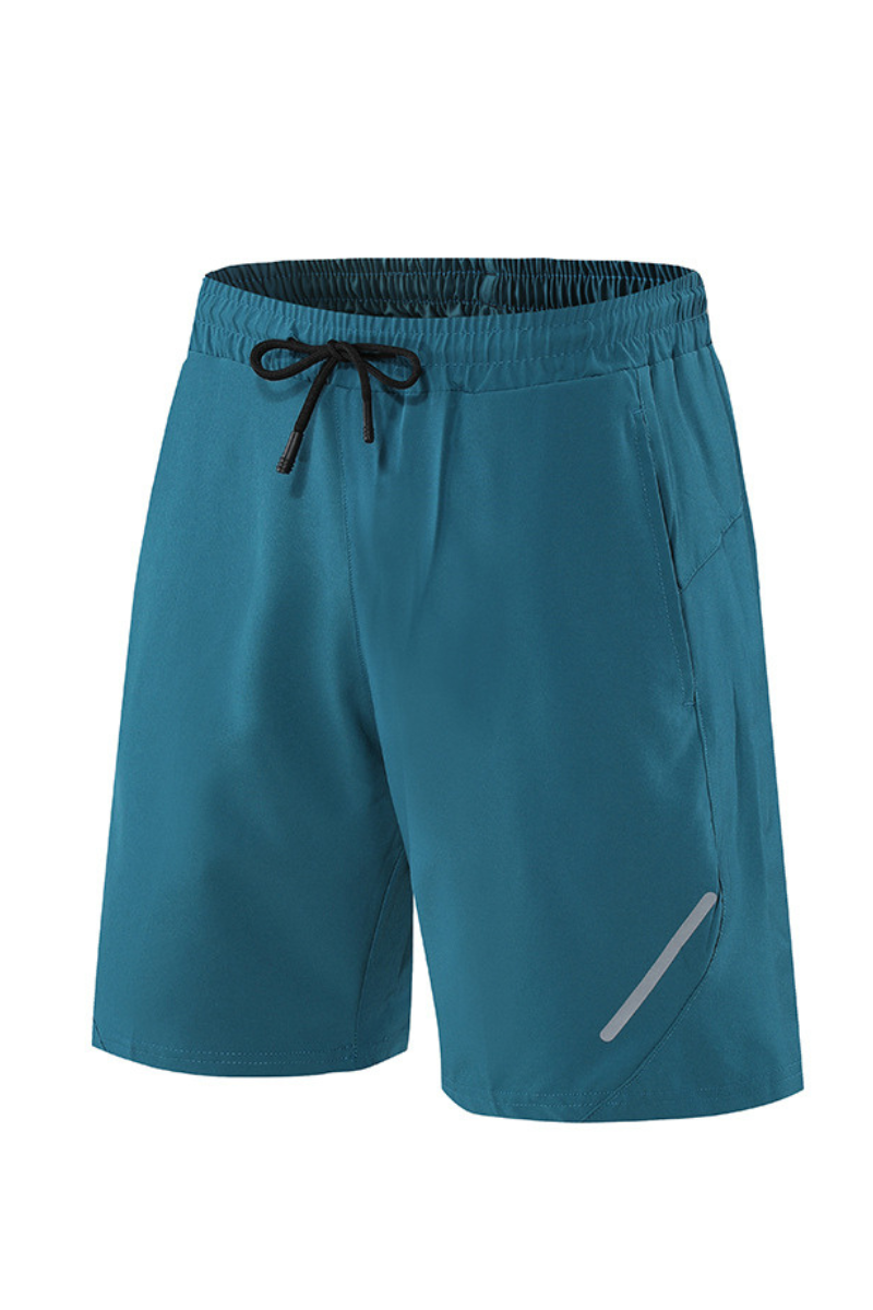 Men's Casual Quick Dry Reflective Stripes Sports Shorts