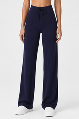 Women’s High-Rise Drawstring Pocket Wide-Leg Yoga Pants