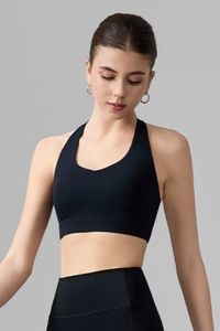 Women's Crisscross Back Halterneck Sports Yoga Bra