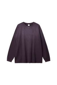 Men's Fall 100%Cotton Vintage Washed Drop Shoulder Pullover