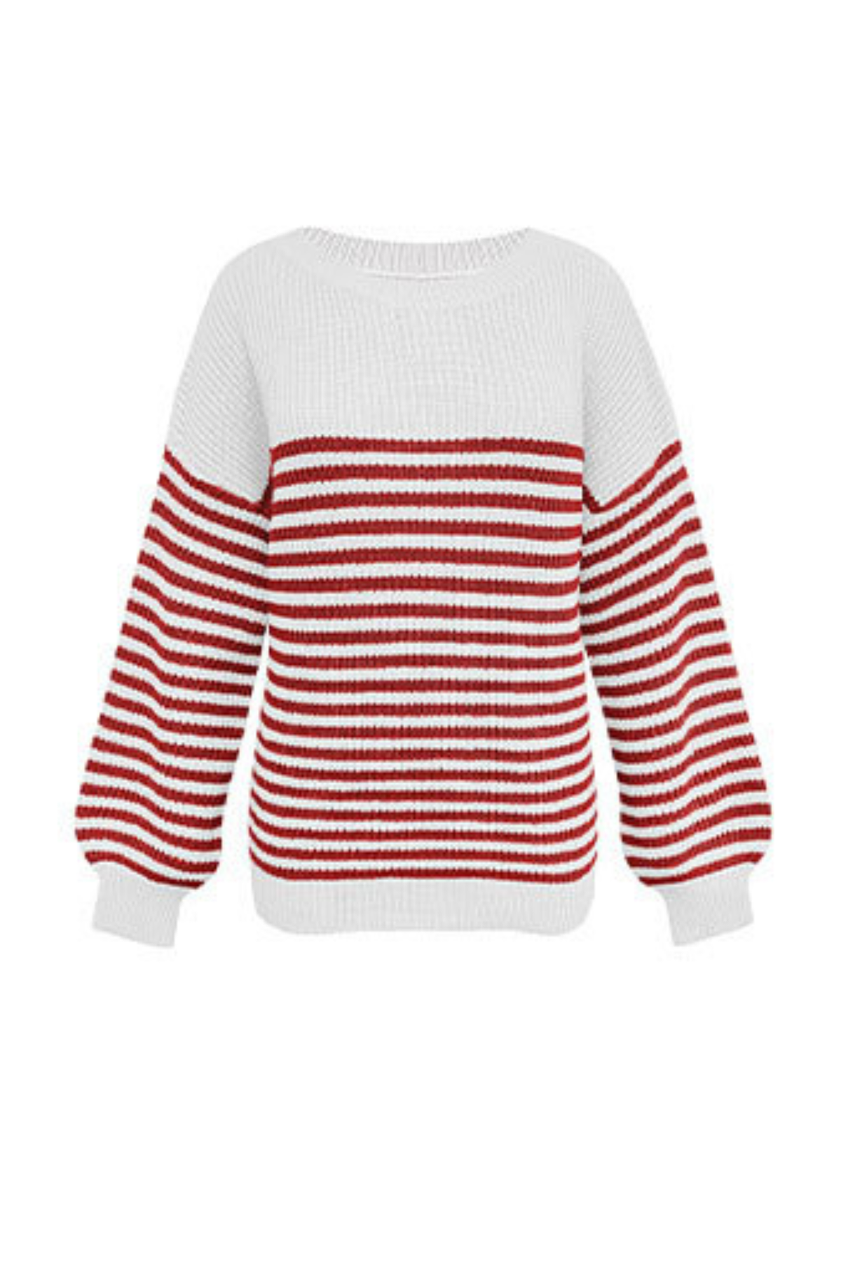 Women's Striped Color Block Oversized Knit Sweater