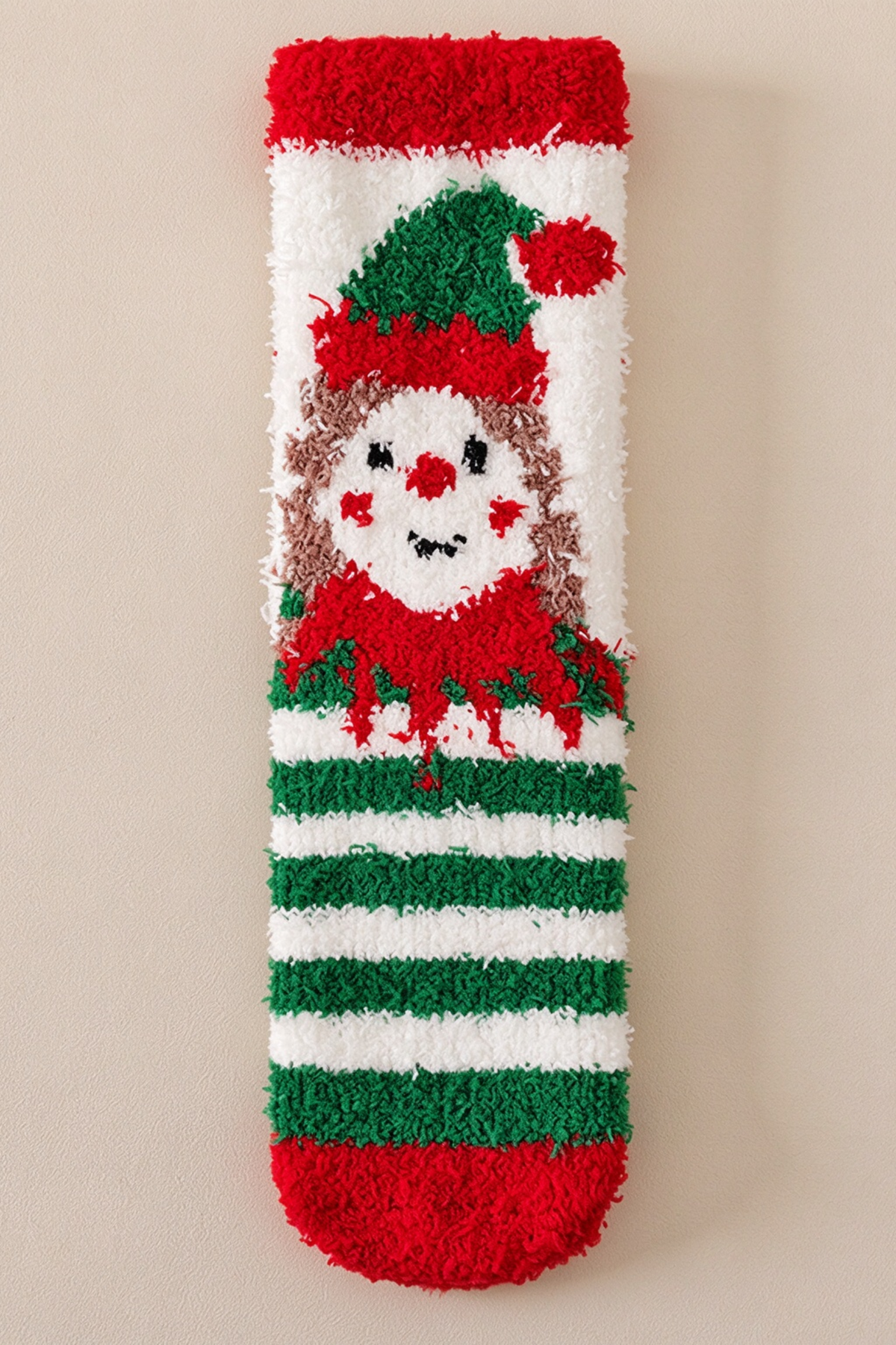 Unisex Christmas Gift Cute Print Holiday Coral Fleece Socks