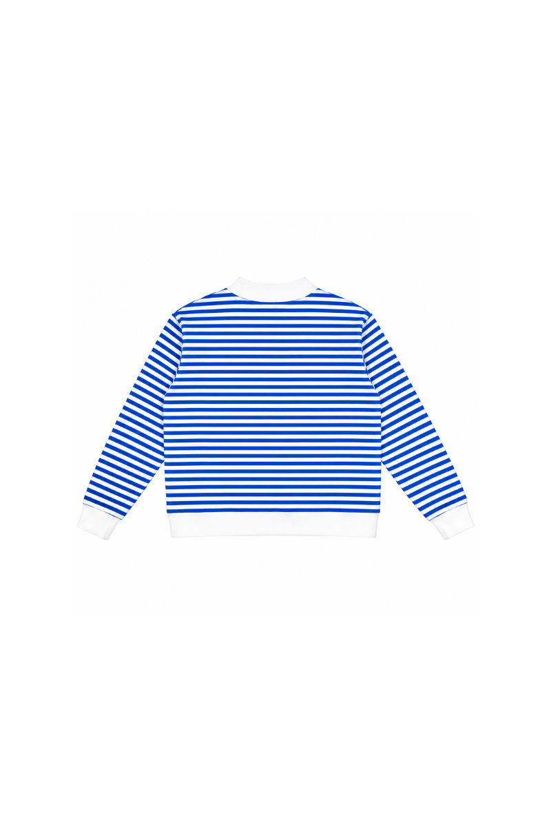 Women's Loungewear Winter Stripe Color Block Sweatshirt