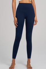 High-waist, snug-fitting athletic pants