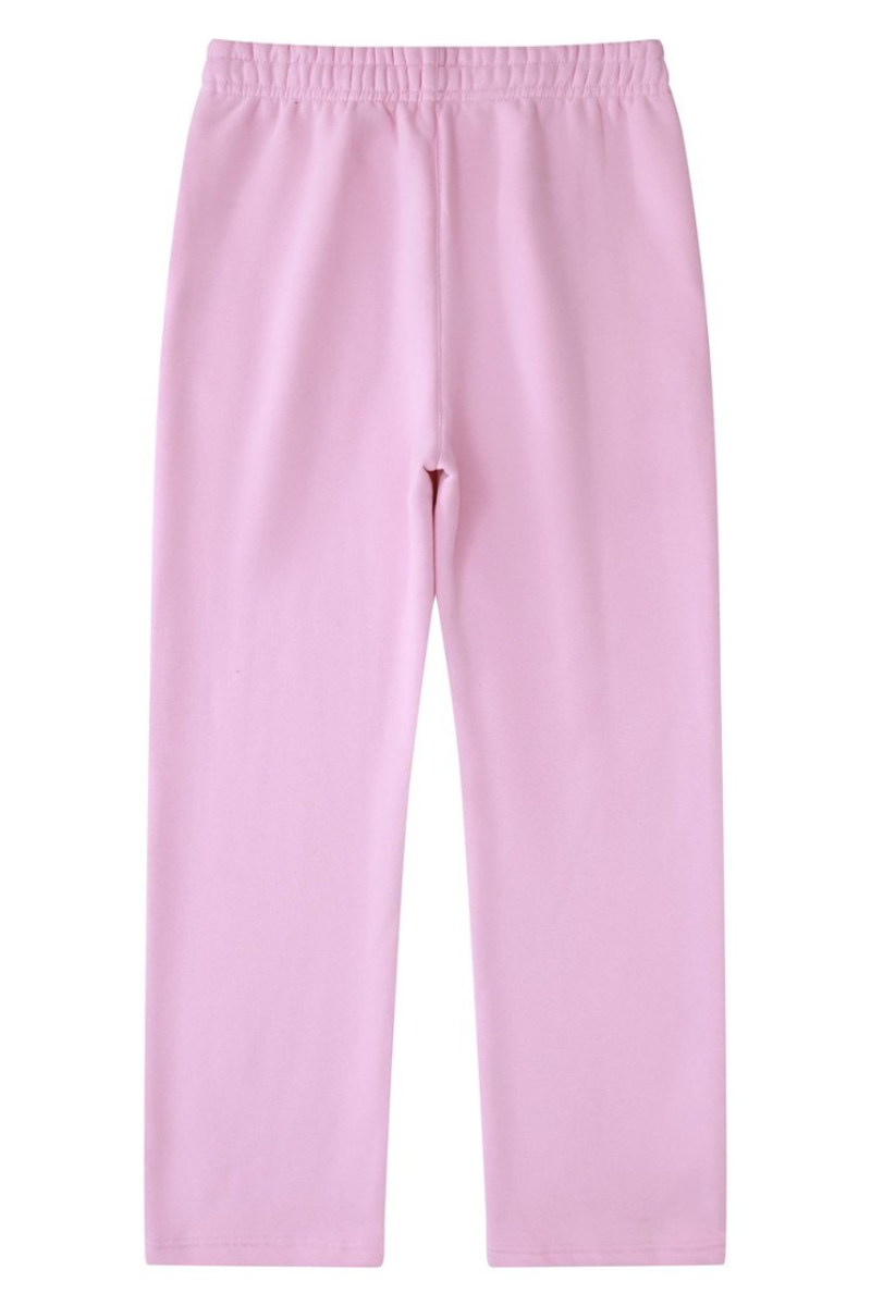 Unisex Drawstring Straight Leg Casual Sweatpants