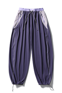 Unisex  Drawstring Hem Waterproof Quick-Dry Curved Pants