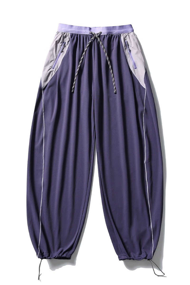 Unisex  Drawstring Hem Waterproof Quick-Dry Curved Pants