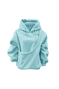Women's Fall/Winter Fleece Front Large Pet Pocket Hoodie