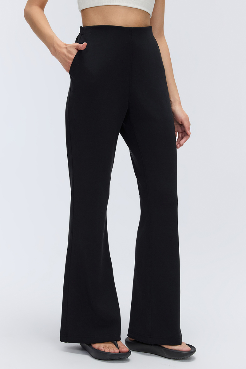 Women's Spring Breathable High-Waisted Flared Casual Pants