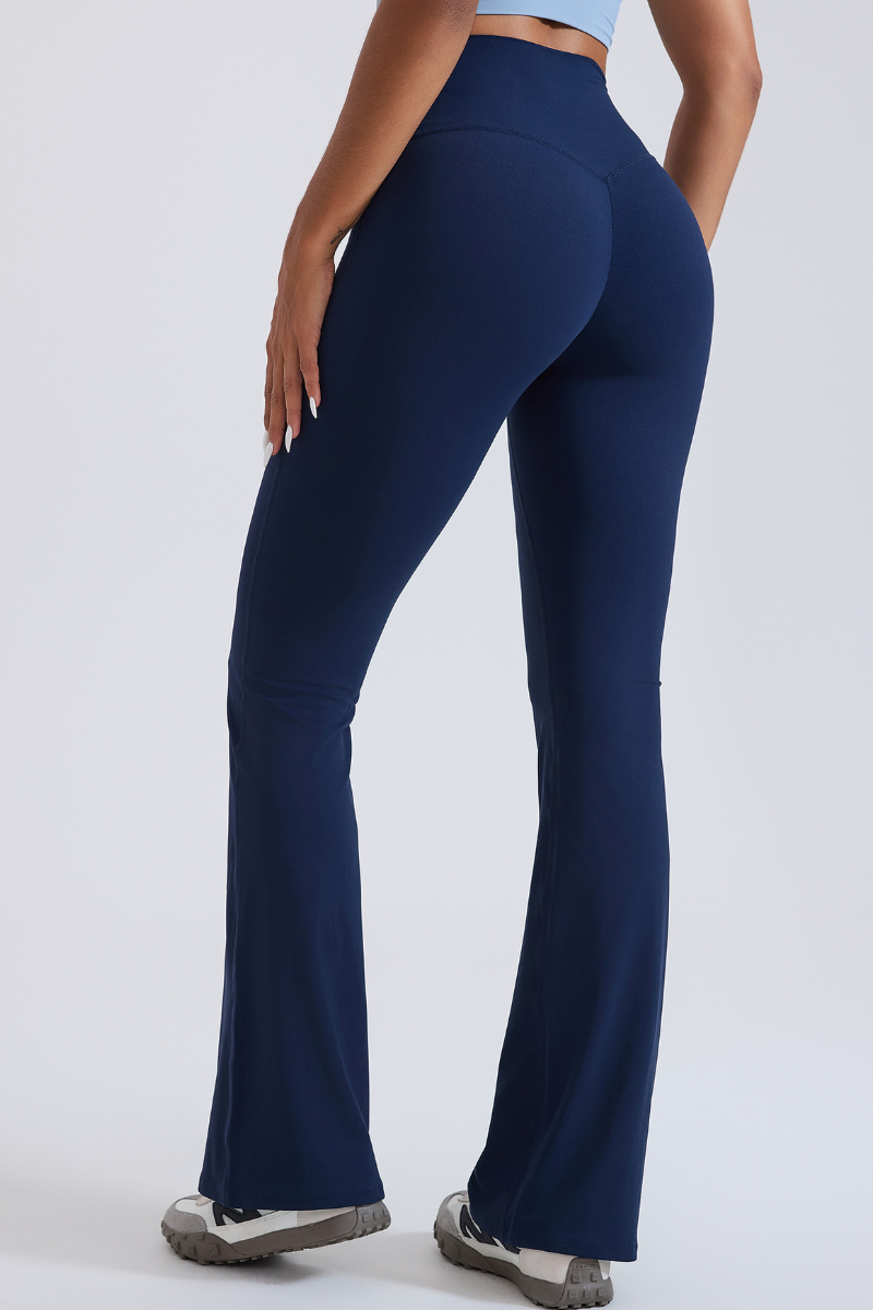 Women’s high-waisted  flare pants.