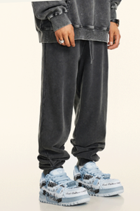 Unisex Cotton Fall Heavyweight Trendy Jogger Pants