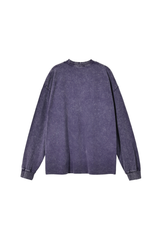 Unisex 100% Cotton Fall Vintage Washed Oversized Pullover