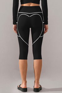 Women’s High-Waisted Seven-Inch Leggings With Visible Seams