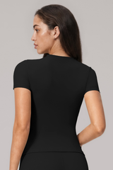 Women's Bare Feel Crew Neck Slim Fit Sports T-shirt