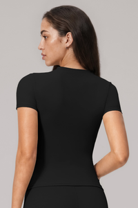 Women's Bare Feel Crew Neck Slim Fit Sports T-shirt