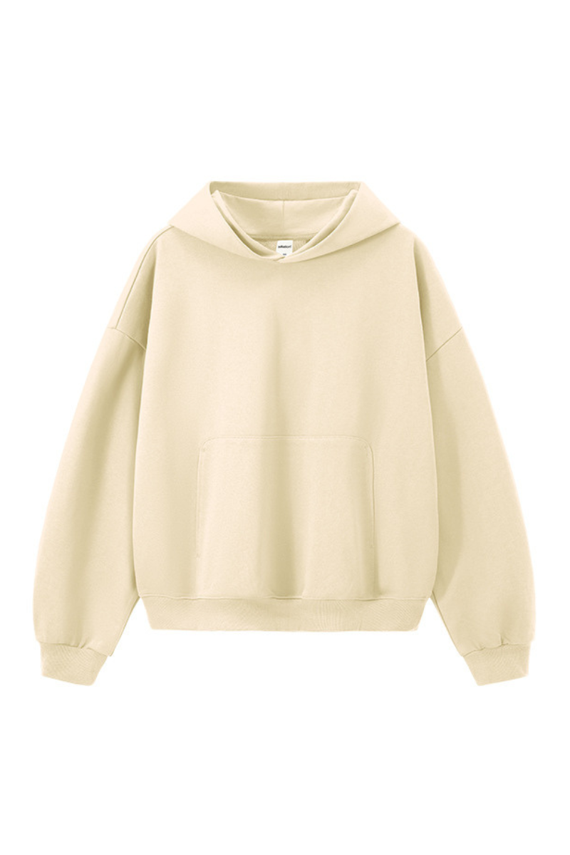 Men's  Fall 380G Heavyweight Cropped Drop Shoulder Hoodie