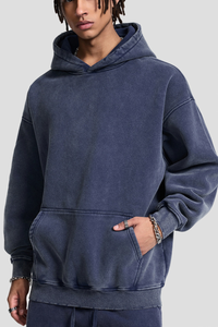 Washable wax-dyed sweatshirt