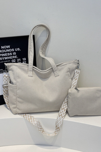 Women's Fall Corduroy Mother-Child Tote Bag Set