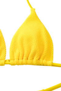 Women's Ribbed Halterneck Triangle Cup Bikini Set